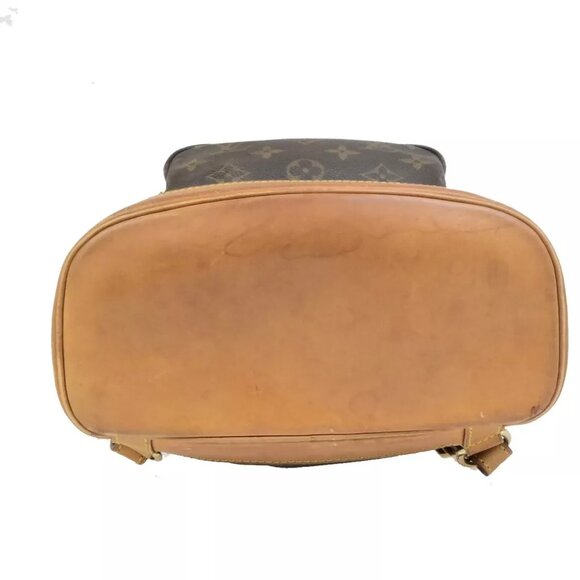 LOUIS VUITTON Montsouris MM Backpack Bag Monogram Leather Brown M51136 77ED313 main image 6